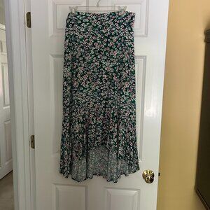Talbots floral high low skirt. Size Medium Petite.
